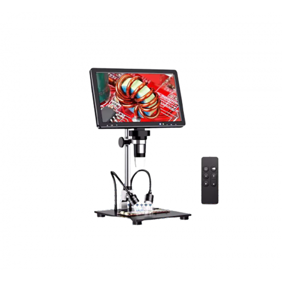 DM12 10.1'' IPS Ekranlı Dijital Video 3D Mikroskop 2000X