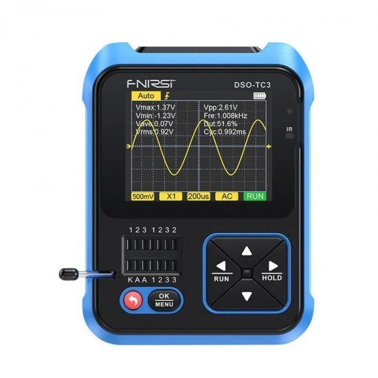 FNIRSI DSO-TC3-H El Tipi Dijital Osiloskop Transistör Test Cihazı FNIRSI DSO-TC3-H El Tipi Dijital Osiloskop Transistör Test Cihazı