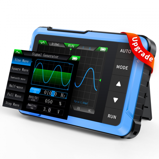 Fnirsi DSO-510H 2'si 1 Arada Mini El Tipi Dijital Osiloskop DDS Sinyal Jeneratörü