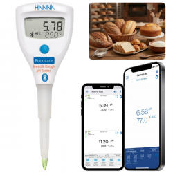 Hanna HI9810382 Ekmek ve Hamur pH Test Cihazı Bluetooth Bağlantılı Hanna HI9810382 Ekmek ve Hamur pH Test Cihazı Bluetooth Bağlantılı