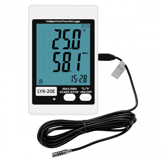 LYK 20E Sıcaklık ve Nem Kayıt Cihazı Datalogger LYK 20E Sıcaklık ve Nem Kayıt Cihazı Datalogger