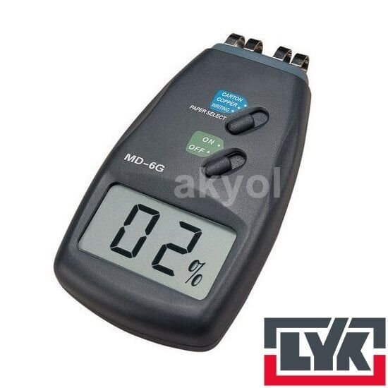 LYK MD6G MD-6G Kağıt Nem Ölçüm Cihazı LYK MD6G MD-6G Kağıt Nem Ölçüm Cihazı