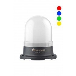 MUCCO SNT-115-RGB Rgb Led Teknolojisi Ile Tabana Montaj Işıklı 100 Çap Buzzerlı Rgb Tepe Lambası 12-24v Ac/dc