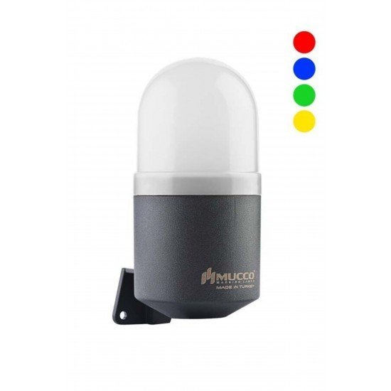 MUCCO SNT-K74-RGB Rgb Led Teknolojisi Ile Duvara Montaj Rgb Işıklı Korna 12-24v Ac/dc