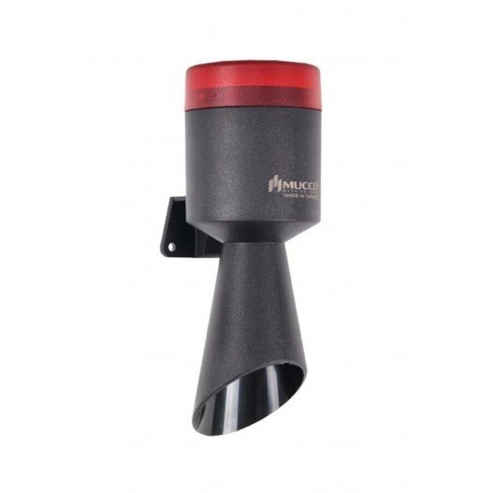 MUCCO SNT-MB712-1 Kırmızı 4 Ayrı Işık Modlu 16 Melodili Mini Üniversal Borulu Korna 40-250v Ac/dc MUCCO SNT-MB712-1 Kırmızı 4 Ayrı Işık Modlu 16 Melodili Mini Üniversal Borulu Korna 40-250v Ac/dc