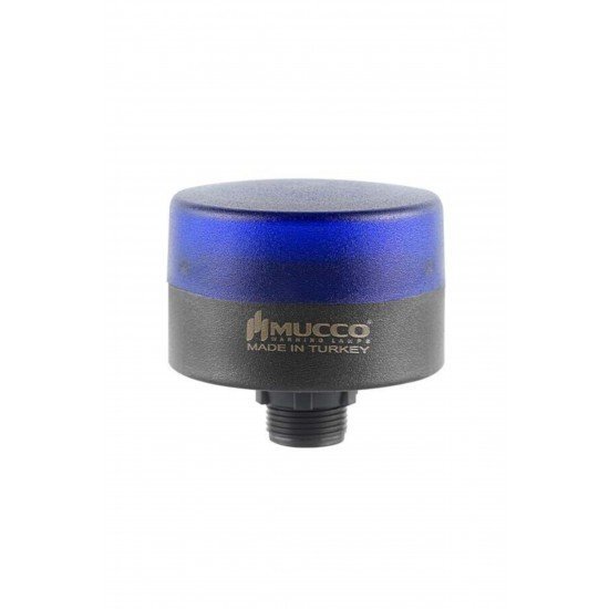 MUCCO SNT-MS715-F-4 70 Çap Flaşör 24v/dc Mini Somun Bağlantılı Mavi Tepe Lambası