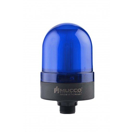 MUCCO SNT-S725-FB-4 70 Çap Flaşör 40-250v Ac/dc Somun Bağlantılı Mavi Tepe Lambası