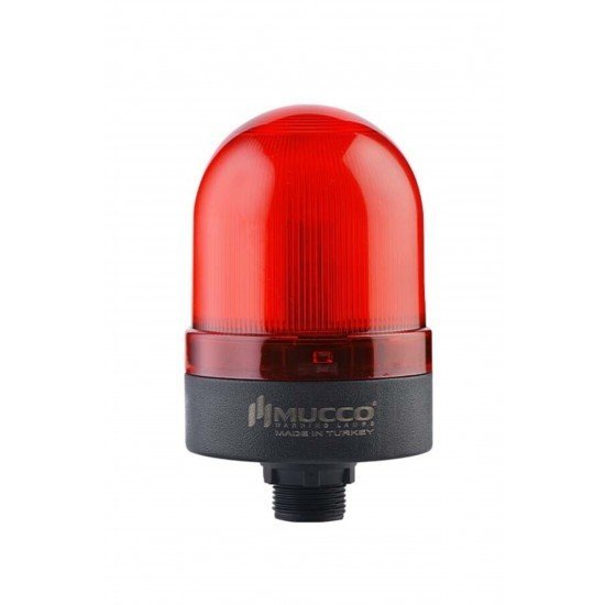 MUCCO SNT-S725-SB-1 70 Çap Sabit 40-250v Ac/dc Somun Bağlantılı Kırmızı Tepe Lambası