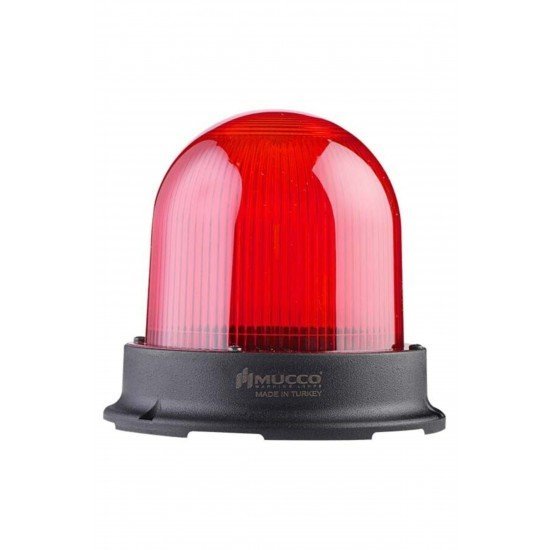 MUCCO SNT-U125-24 Düşük Yoğunluklu Çap 125 Kırmızı Flaşör Uçak Ikaz Lambası 24v /dc