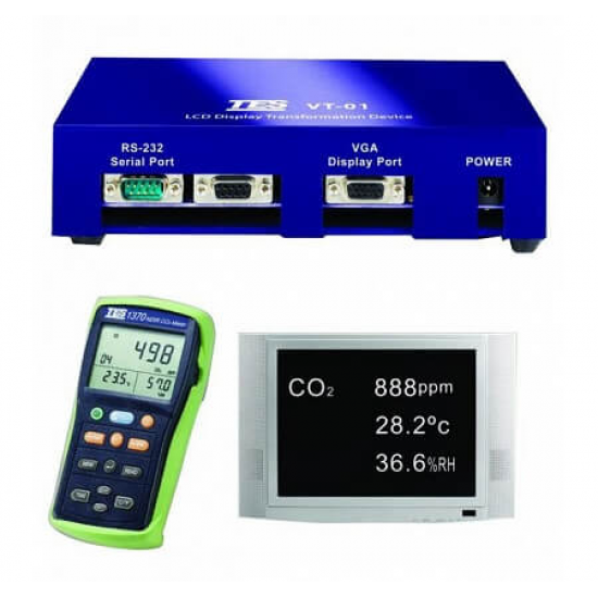 TES-VT‑01 Dönüştürücü Görüntüleme Modülü (RS‑232→VGA)