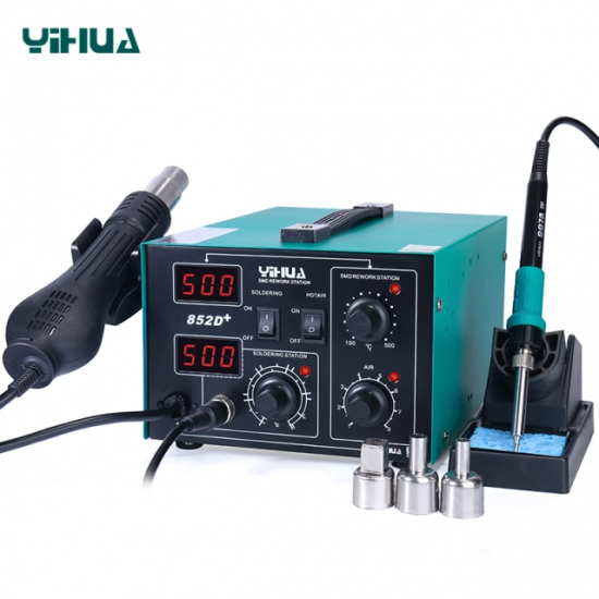 Yihua 852D++ Sıcak Hava Üflemeli Havya İstasyonu 650W Yihua 852D++ Sıcak Hava Üflemeli Havya İstasyonu 650W
