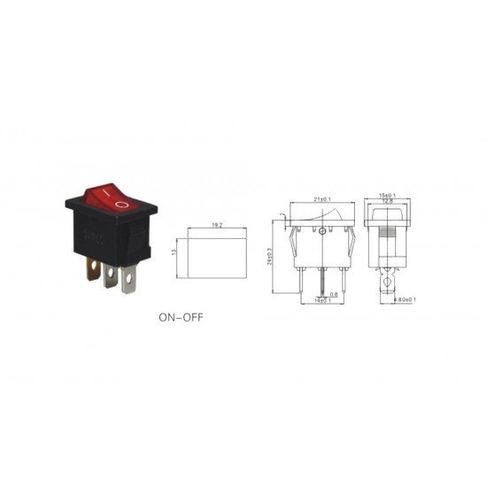 Mini Işıklı Anahtar 3P