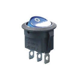 Yuvarlak Işıklı Anahtar ON-OFF 3P 12VOLT