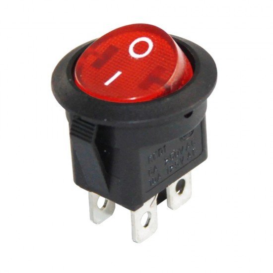 Yuvarlak Işıklı Anahtar ON-OFF 4P