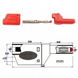 Banana Jak Korumalı Tip 4mm CX-2074