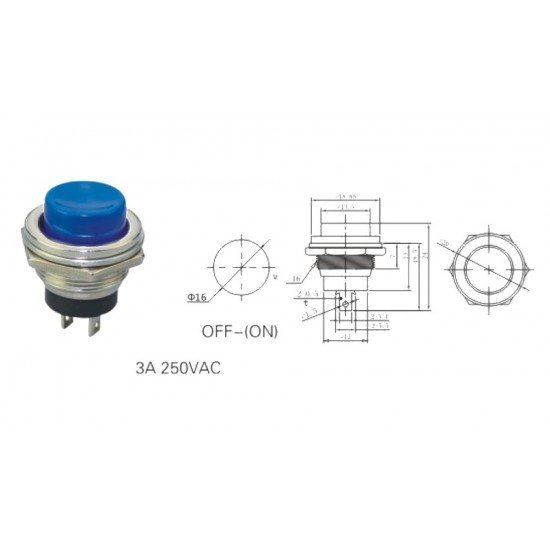 Buton Ø16mm DS-212