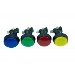 Atari Butonu 24mm 12V LEDli Kafa 43mm
