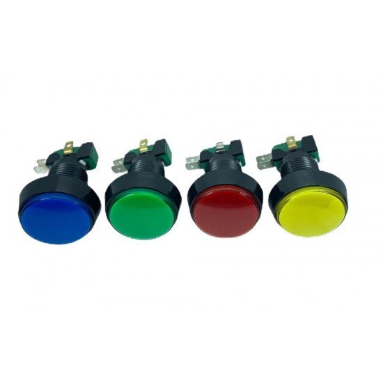 Atari Butonu 24mm 12V LEDli Kafa 43mm