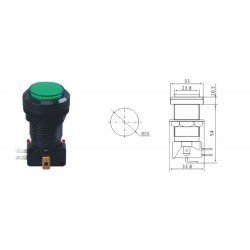 Atari Butonu 24mm 12V LEDli Kafa 32mm