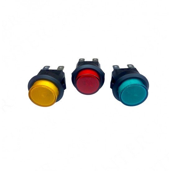 22MM PLASTİK BUTON 12V 4P