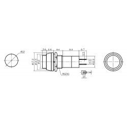 Buton Ø12mm Kalıcılı