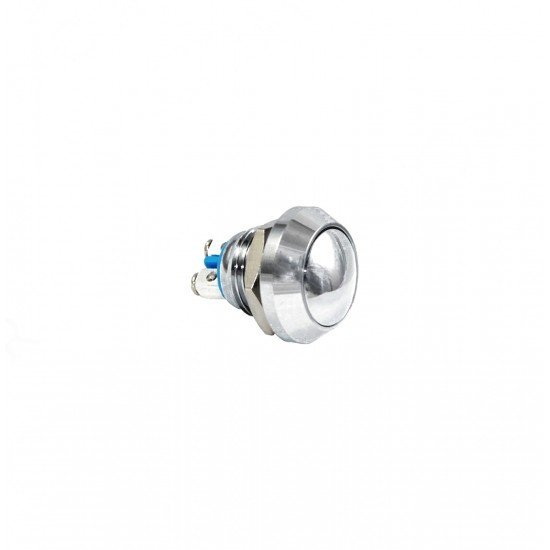 E81 12MM METAL IŞIKSIZ YAYLI BUTON - BOMBE - 1NO - IP67