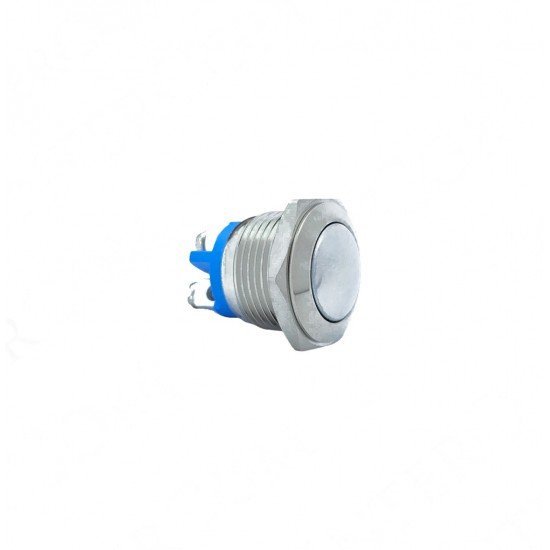 E40B 16MM METAL IŞIKSIZ YAYLI BUTON - BOMBE - 1 NO - IP67