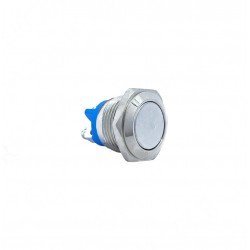 E40F 16MM METAL IŞIKSIZ YAYLI BUTON - DÜZ KAFA - 1 NO - IP67