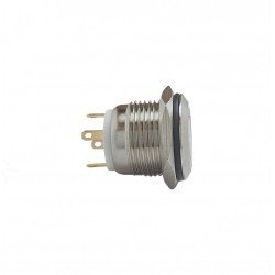E34 16MM METAL BUTON YAYLI 12-24V KIRMIZI LED 1NO