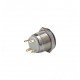 E34 16MM METAL BUTON YAYLI 12-24V KIRMIZI LED 1NO