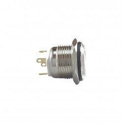 E35 16MM METAL BUTON YAYLI 12-24V YEŞİL LED 1NO