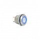 E36 16MM METAL BUTON YAYLI 12-24V MAVİ LED 1NO
