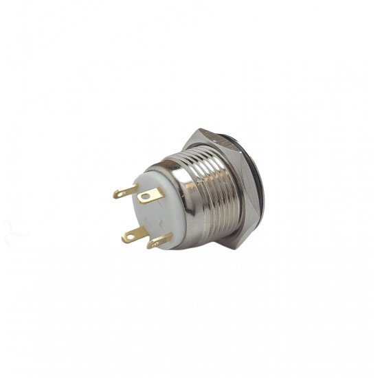 E38 16MM METAL BUTON YAYLI 12-24V TURUNCU LED 1NO