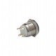E38 16MM METAL BUTON YAYLI 12-24V TURUNCU LED 1NO
