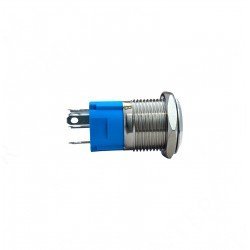 E38-1 16MM METAL BUTON YAYLI 12-24V TURUNCU LED 1NO/1NC
