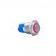 E19 16MM METAL BUTON KALICILI 12-24V KIRMIZI LED 1NO/1NC
