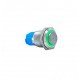 E20 16MM METAL BUTON KALICILI 12-24V YEŞİL LED 1NO/1NC