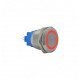 E1 19MM METAL BUTON KALICILI 12-24V KIRMIZI LED 1NO/1NC