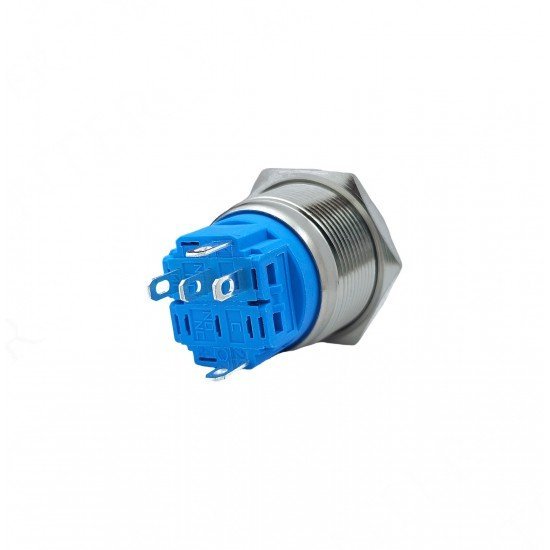 E76 22MM METAL BUTON KALICILI 12-24V TURUNCU LED 1NO/1NC