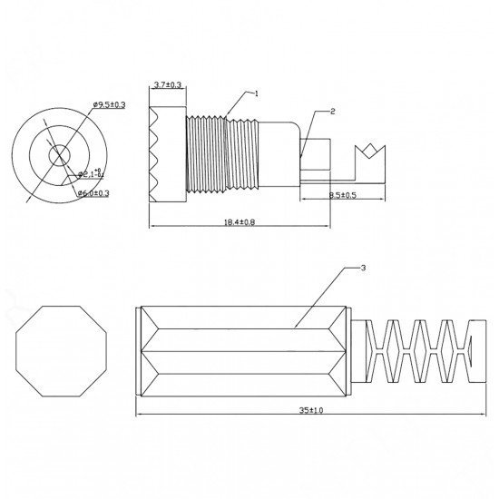 DC Jak 2.1mm Seyyar