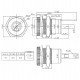 DC Jak 2.1mm Metal Ø12mm
