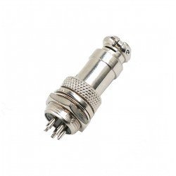 16mm Mayk Fiş Şase Erkek - Seyyar Dişi