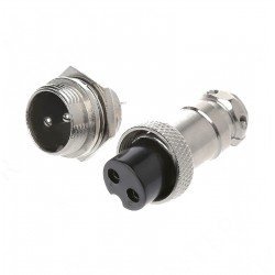 16mm Mayk Fiş Şase Erkek - Seyyar Dişi