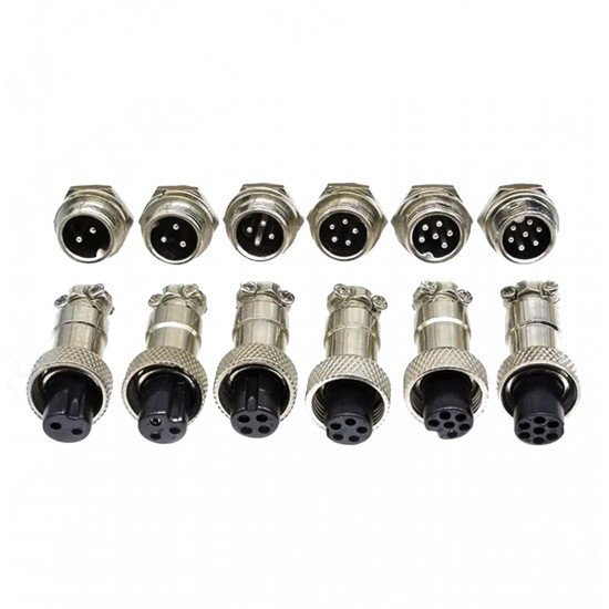 12mm Mayk Fiş Şase Erkek - Seyyar Dişi