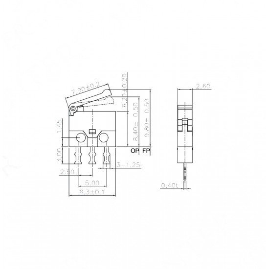 Micro Switch Mini Plastik