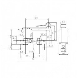 Micro Switch Lehim Bacak Kısa Kancalı Palet
