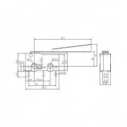 Micro Switch Lehim Bacak Uzun Paletli KW4-Z3F
