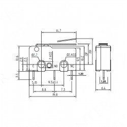 Micro Switch İğne (PCB) Bacak Paletli