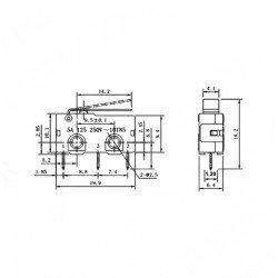 Micro Switch İğne (PCB) Bacak Paletli
