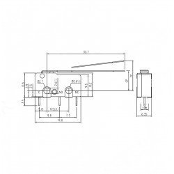 Micro Switch İğne (PCB) Bacak Uzun Paletli